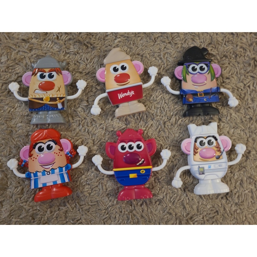 Wendy's Mr. Potato Head Figures Lot of 6